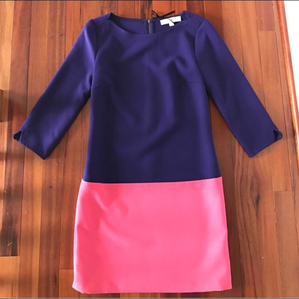 Ann Taylor Loft, Color Block Shift Dress, NWOT